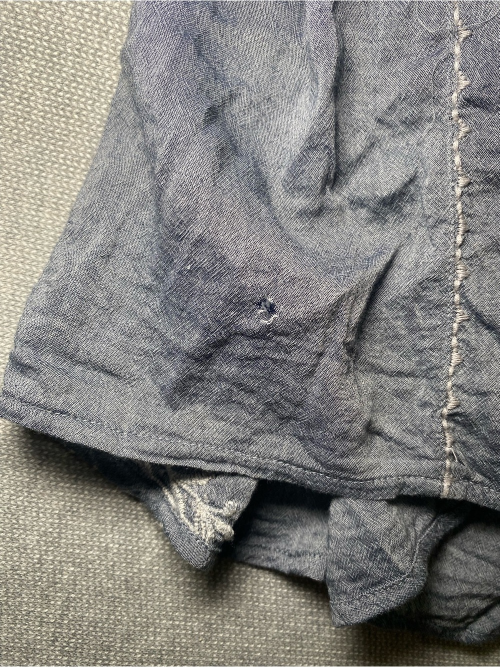 Johnny Was Workshop Oleander Marrakesh Blouse Chambray White Blue Size S - Picture 2 of 8